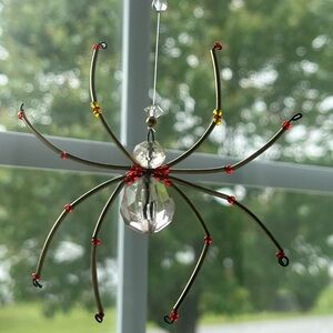 Spider Suncatcher Beaded Handmade Ornament Decoration